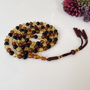 Tasbih de ámbar báltico, rosario musulmán de ámbar multicolor, 99 cuentas - Product Image 3
