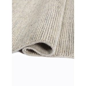 Tapis en jute ivoire Contour Classic 9x12 rectangulaire, moquette moelleuse tissée à la main en laine pour la maison, couleur unie, couloir, épaisseur 10 mm - Hwl-440 - Product Image 2