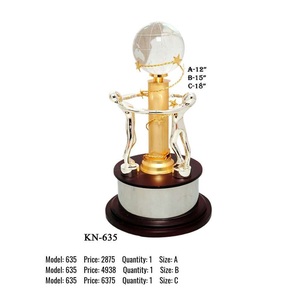 Trophées en aluminium personnalisables de haute qualité pour la retraite d'appréciation des employés ou des récompenses mensuelles au prix de gros - Product Image 2