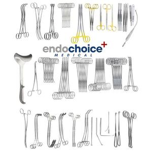 Juego de instrumentos de Cirugía de nefrectomía de acero inoxidable Manual, 52 Uds., aprobado por la CE, para tratamiento de riñón dañado, Endochoice Medical - Product Image 4