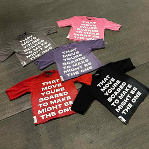 T-shirt en coton pour hommes, tenue décontractée, nouvelle version surdimensionnée avec impression numérique, prix de gros - Product Image 5