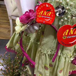 Vestido de Algodón Gulab Fairy, Vestido de Lujo con Bordado, Vestidos de Fiesta Elegantes para Niñas, Diseños de Verano - Product Image 4