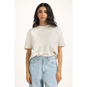 Camiseta Informal de Corte Regular para Mujer WM-KTP-WS25-106, Cómoda para Uso Diario, Transpirable, 100% Algodón, Manga Corta, Prenda de Moda OEM - Product Image 3