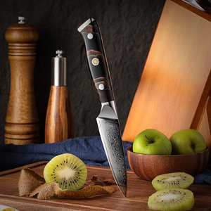 Venta al por mayor personalizado de acero inoxidable de alto carbono cuchillo de Chef de acero damasco cocina fruta pelar cuchillo de pelar Venta de alta calidad - Product Image 4