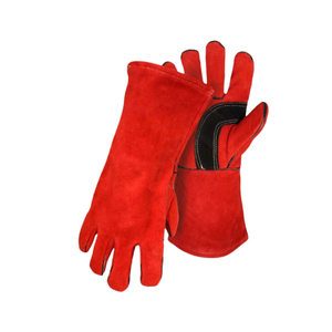 Gants de soudage en cuir professionnels Paume pistolet avec poignée améliorée et gants en cuir confortables pour la manutention longue distance - Product Image 1