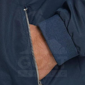 Chaqueta Bomber de Lona Transpirable para Hombre, Marca Privada, Cuello Alto, para Uso en Exteriores, Cómoda, Hecha en Pakistán - Product Image 5