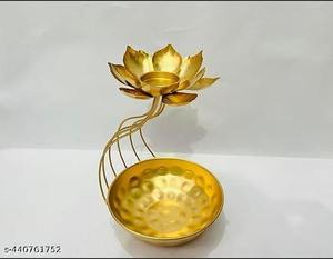 Support de chocolat poli en or de conception martelée pour le service de chocolat et l'utilisation de service de dessert support de chocolat de forme ronde - Product Image 6