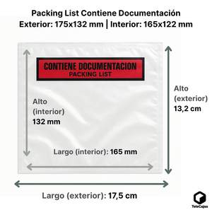 1000 Sobres Adhesivos A6+ (165x122 mm) con Interior para Lista de Empaque A4 (175x132 mm) Plegado en 4, para Notas de Entrega, Sobres de Papel para Productos - Product Image 5