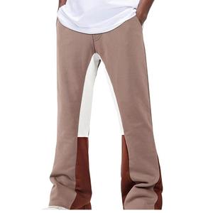 Pantalon de survêtement évasé à pile personnalisé OEM en vente en gros personnalisé à bas prix pantalon à taille élastique et à cordon de serrage - Product Image 1