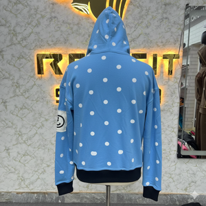 Sudadera con Capucha y Cremallera Personalizada con Logotipo, Material de Primera Calidad, Chaqueta con Cremallera y Pedrería, Lavado Ácido, Estilo Vintage, Sudadera de Forro Polar para Hombre, Ropa Urbana - Product Image 4