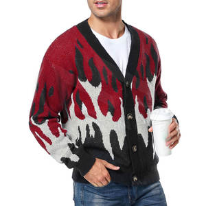 Suéter de punto para hombre, suéter de punto transpirable de algodón con cuello redondo de otoño, ropa de hombre, suéter de moda de invierno - Product Image 3