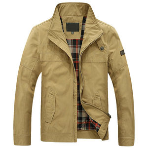 Veste en cuir pour hommes en gros Fermeture à glissière Vestes en cuir personnalisées Qualité supérieure Coupe-vent Vestes pour hommes à la mode - Product Image 1
