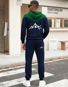 Survêtement sportif unisexe personnalisable à capuche uni |   Tissu en molleton doux 100% coton |   Cordon de serrage respirant et antibactérien - Product Image 2