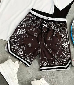 Premium haute qualité 100% coton/polyester hommes Fitness Baseball Shorts 6 pouces entrejambe solide motif blanc maille Baseball Shorts - Product Image 6