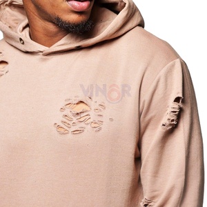 Custom <b>Men's</b> Full <b>Hoodie</b> Acid Wash Oversize Pullover Screen Printing Boxy Fit Distressed 100% Cotton Winter <b>Hoodie</b> for <b>men</b> - Product Image 5