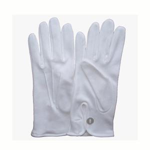 Guantes Masónicos de Algodón Blanco de Nueva Moda, Logotipo Bordado Personalizado, Guantes Ajustables Cómodos para Hombre - Product Image 4