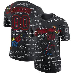 Chemises directes en gros Engro Sportswear industrie T-shirt personnalisé 3D Pattern Design Math Performance - Product Image 1