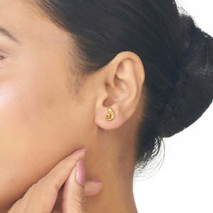 Pendientes de Borla Chapados en Oro para Mujer con Zirconia, Perla y Diamantes, Regalo Religioso Clásico - Product Image 2