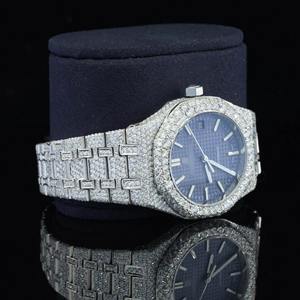Reloj Automático de Lujo para Hombre, de Acero Inoxidable, Diseño Iced Out con Diamantes Cultivados en Laboratorio, Movimiento Japonés, Resistente al Agua, Estilo Ejecutivo - Product Image 2