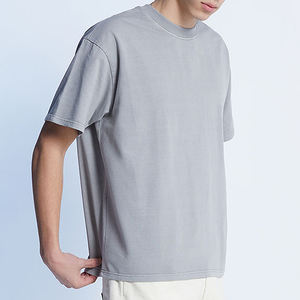 เสื้อยืดผู้ชายโอเวอร์ไซส์2025ใหม่ผ้าฝ้าย100% ระบายอากาศได้ดีพิมพ์โลโก้ตามสั่งฤดูร้อน - Product Image 2