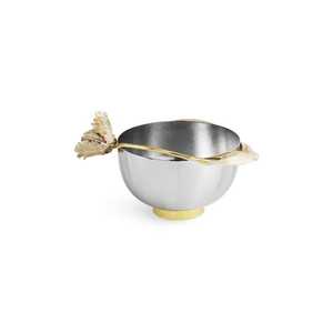 Bol à chocolat en métal unique avec détails de style antique pour un service de dessert sophistiqué et une présentation décorative - Product Image 2