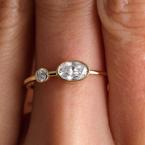 Bague de fiançailles romantique pour femme en or blanc 14 carats avec diamant de laboratoire et alliance, bijoux raffinés pour fête nuptiale et anniversaire - Product Image 6