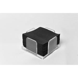 Serviettes noires 20x20cm Point-à-Point 100 pièces 30 paquets B2B - Product Image 1