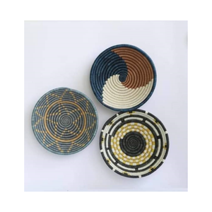 100% produits naturels tenture murale jonc de mer ensemble de plaques décor rotin balle de maïs napperon décoration de la maison fabriqué au Vietnam - Product Image 5