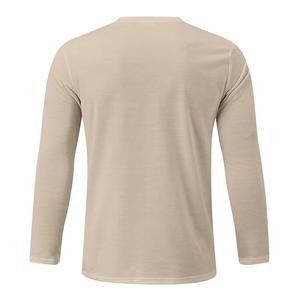 Cómoda camiseta de un solo Jersey de algodón 100%, venta de curvas de verano, cuello de manga larga, transpirable, Color sólido, precio de fábrica de Bangladesh - Product Image 5