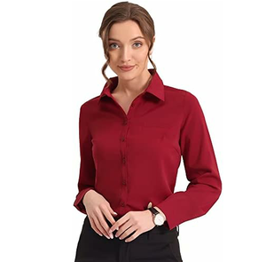 Camisa de vestir de mujer de alta calidad, cómoda y elegante, perfecta para la Oficina y la ropa informal, camisa de vestir transpirable - Product Image 5