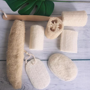 Eco - Friendly Loofah Washing Dishes Round Dish Washing Loofah Vietnam Natural exfoliating loofah inserts wholesale <b>raw</b> loofah - Product Image 1