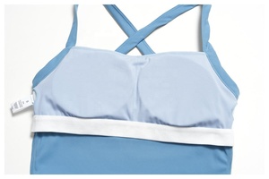 Débardeur de yoga moulant sans dos personnalisé pour femme, en polyester tricoté écologique, respirant et à séchage rapide, idéal pour la gym, la course et le fitness - Product Image 3