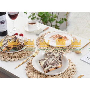 Handmade Flower Style Natural Maize <b>Table</b> Dining Placemats for Parties and Kitchenware from Vietnam - Product Image 3