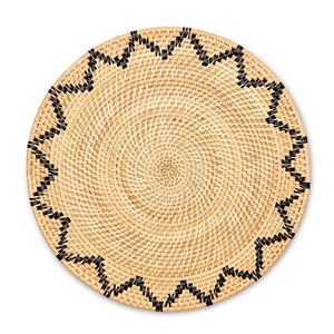 DHT Handicraft Vietnam Modern Flower Rattan Charger Handmade Dining Room Tablemat Set Home <b>Coasters</b> Pad Water Hyacinth <b>Woven</b> for - Product Image 6