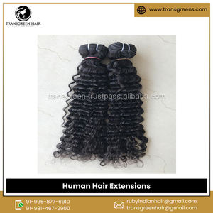 Extensiones de pelo humano virgen Mongol de onda profunda de grado superior de calidad excepcional para trenzar - Product Image 3