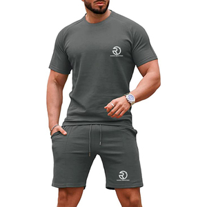 Ensemble short et t-shirt quantité minimale de commande bas imprimé en gros de qualité supérieure sur mesure avec ensemble de shorts de style urbain - Product Image 4