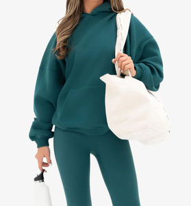 Sudadera con Capucha Personalizada OEM, Estilo Urbano, Lavado Ácido Funcional, Sudadera Extra Grande para Mujer, Sudadera con Capucha Pesada con Pedrería - Product Image 2