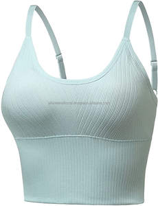 Sujetador Deportivo Sin Costuras de Alta Calidad para Mujer, Marca Saran International, Ropa Deportiva para Yoga, Sujetador Acanalado Profesional a Prueba de Impactos - Product Image 4