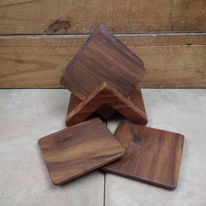 Forma y tamaño personalizados, los posavasos de madera más vendidos, posavasos de té para el hogar, protección ambiental creativa, ecológico Original - Product Image 4