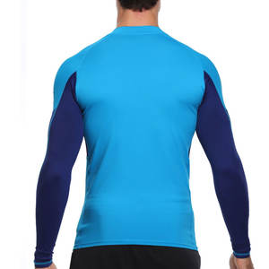 Offre Spéciale MMA Rush Guard, sur mesure, Simple, uni, vierge, couleur unie, BJJ, protection contre l'éruption cutanée pour la vente en ligne - Product Image 3