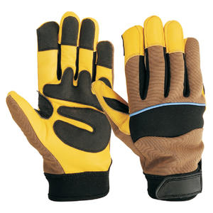 Guantes de Trabajo de Cuero de Alta Calidad Personalizados con Protección TPR Anti-Impactos y Anti-Vibraciones para Mecánicos Industriales - Product Image 5