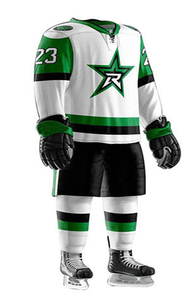 Ensemble de shorts de sport OEM unisexe personnalisés pour le hockey sur glace avec maillot imprimé du nom de l'équipe - Product Image 5