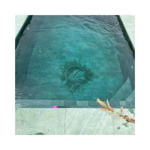 Azulejos Sukabumi de piedra verde Pedra Hijau clásicos modernos, Piedra clásica de Bali para uso en piscina exterior - Product Image 3