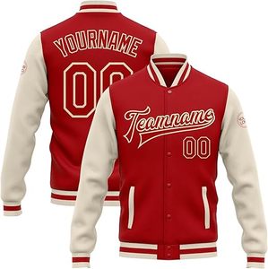 Veste universitaire de haute qualité pour hommes à manches en cuir vierge avec broderie personnalisée Vestes de baseball - Product Image 6