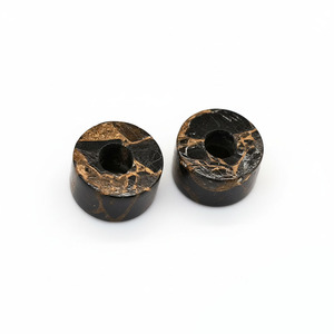 High Quality Natural <b>Black</b> Copper Quartz Smooth Rondelle 14x8mm 5mm Hole High Polish Gemstone Beads Jewelry Wholesale Making - Product Image 4