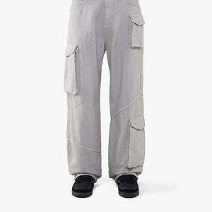 กางเกงวอร์มทรงขากว้างผ้าไนลอนสำหรับผู้ชายกันลมน้ำหนักเบากันลมสำหรับบุรุษกางเกงวอร์มสไตล์วินเทจออกแบบได้ตามต้องการ - Product Image 6