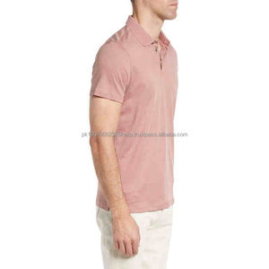 Vêtements décontractés pour hommes Polos très vendus Polos respirants de couleur unie avec logo personnalisé nouveau design pour hommes - Product Image 3
