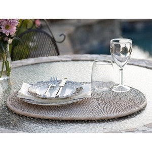 Sets de table ovales tissés à partir de rotin Produits écologiques Made in Vietnam Décoration de table Napperon tissé Vente en gros Moderne - Product Image 4