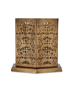 Elegant Brass Copper Decorative Candle Holder with <b>Oil</b> <b>Lamp</b> Shade Custom Fabrication Services Available - Product Image 3