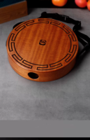 Walter W-02 Cajon de voyage, bongo plat, tambour à main portable en bois d'acajou, instrument de percussion couleur naturelle avec sac de transport